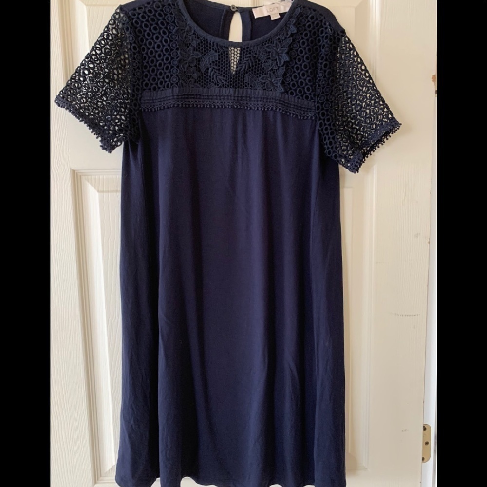 Loft dress, navy blue, XS